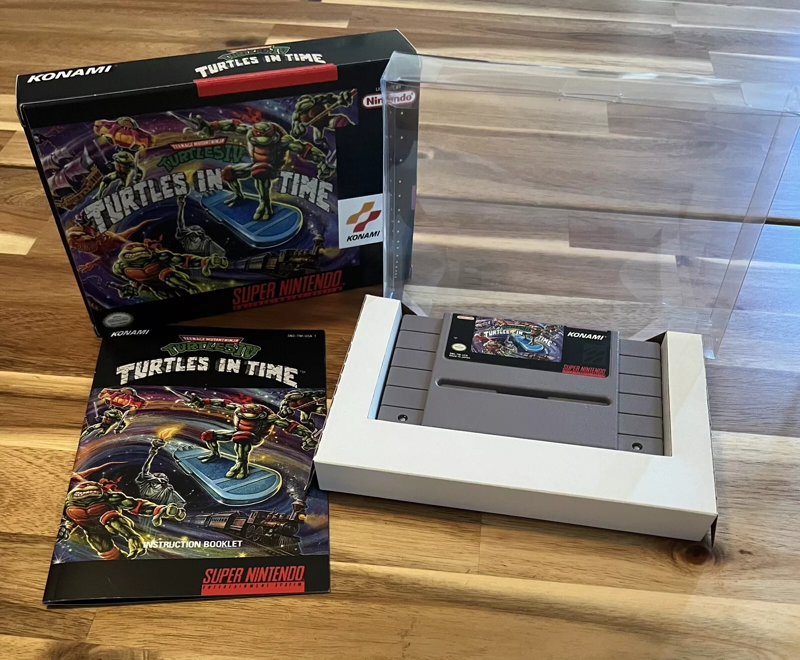 SNES Game Complete in Box Packaging